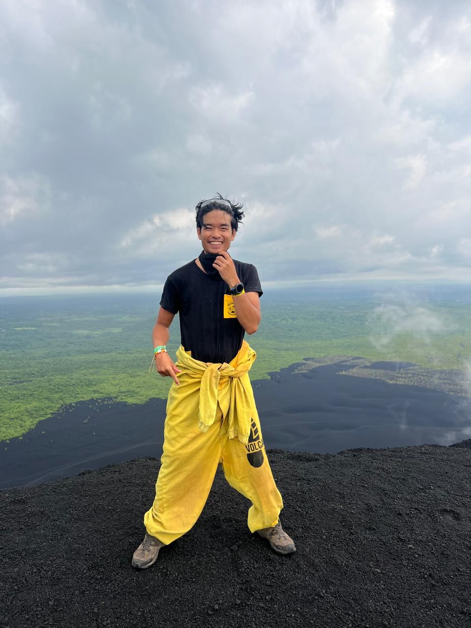 Volcano boarding, Nicaragua