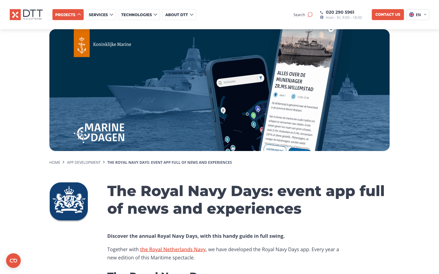 Koninklijke Marinedagen App screenshot